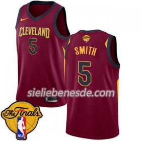 Herren NBA Cleveland Cavaliers Trikot J.R. Smith 5 2018 Finals Patch Nike Rot Swingman
